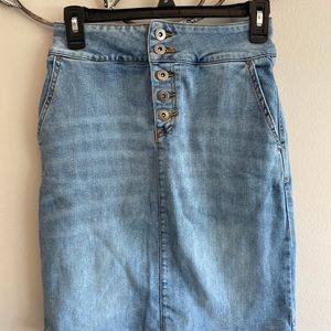Prana Aubrey Denim Skirt - Womens Size 0 - NWT